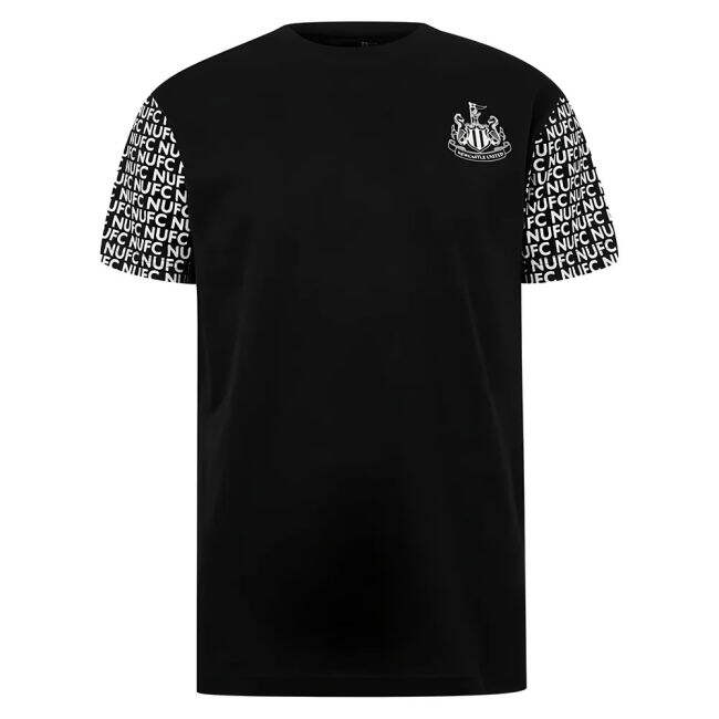 Authentic Newcastle Newcastle Graphic T Shirt Black Wilson #9 Ultra...