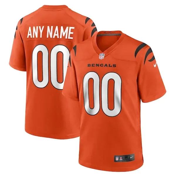 None Cincinnati Bengals Game Jersey - Orange | NFL Player Jersey