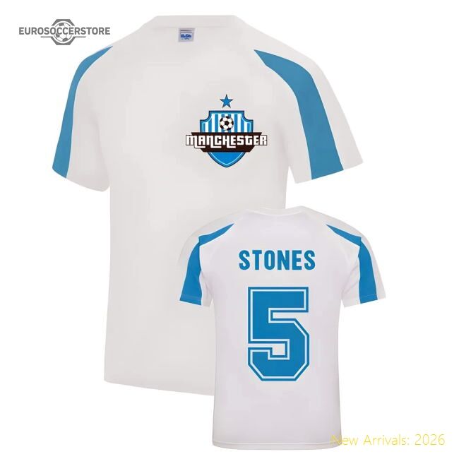 Authentic John Stones Manchester City Sports Training Jersey (white