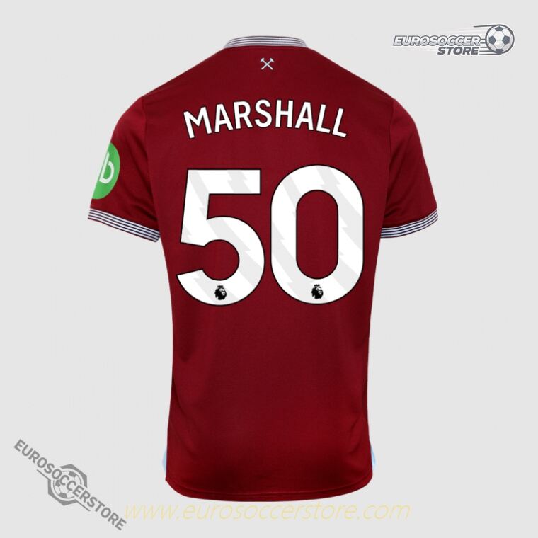 West Ham United 25-26 Season Home MARSHALL 50 Football Jersey