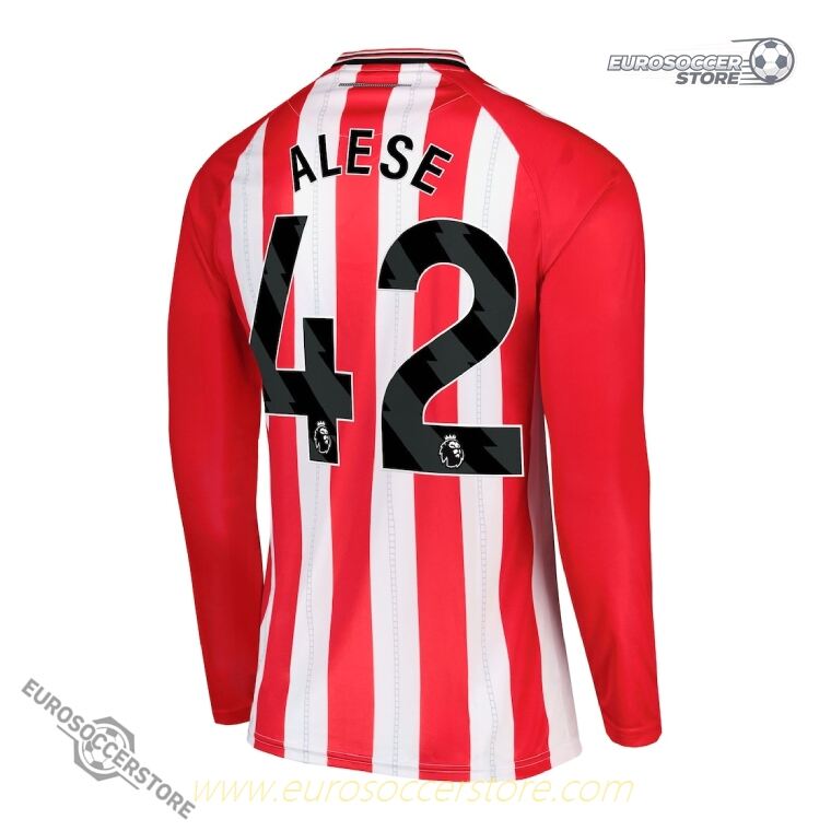 Sunderland's 25-26 Home ALESE 42 Long Sleeve Football Jersey