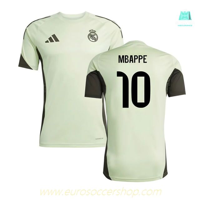 2025-2026 Real Madrid Training Jersey (Almost Lime) (Mbappe 10)