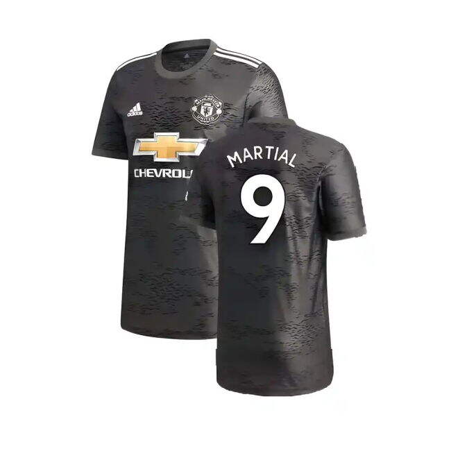 Men's Manchester United 2020-21 Away Shirt ((Excellent) L) (MARTIAL 9)