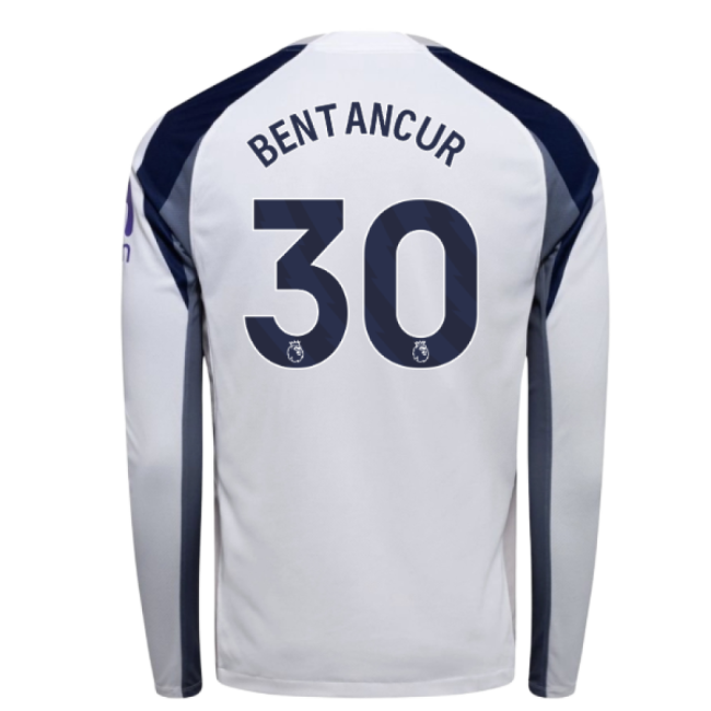 Spurs Tottenham Long Sleeve Home Shirt Bentancur #30 Durable Mater...