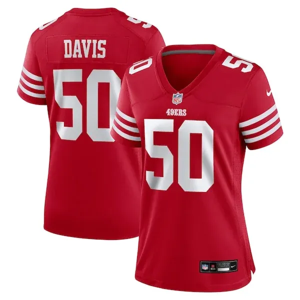 San Francisco 49ers Game NFL Jersey - Scarlet | High-Quality Footba...