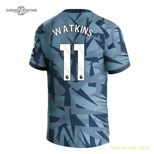 Authentic 2023-2024 Aston Villa Third Shirt (watkins 11) - Premium