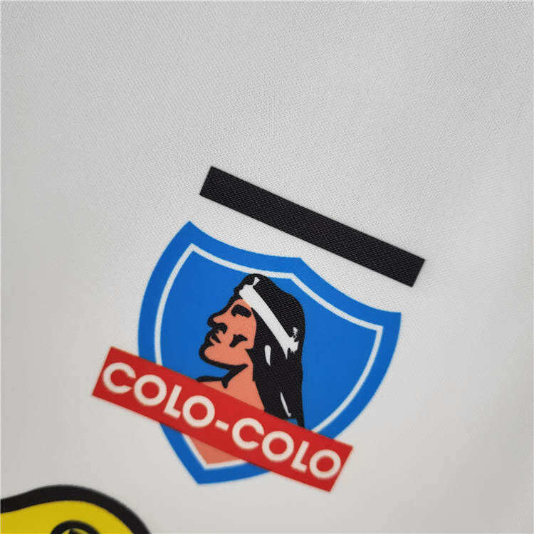 Colo-Colo Retro Soccer Jersey 1995 Home Long Sleeve Football Shirt -