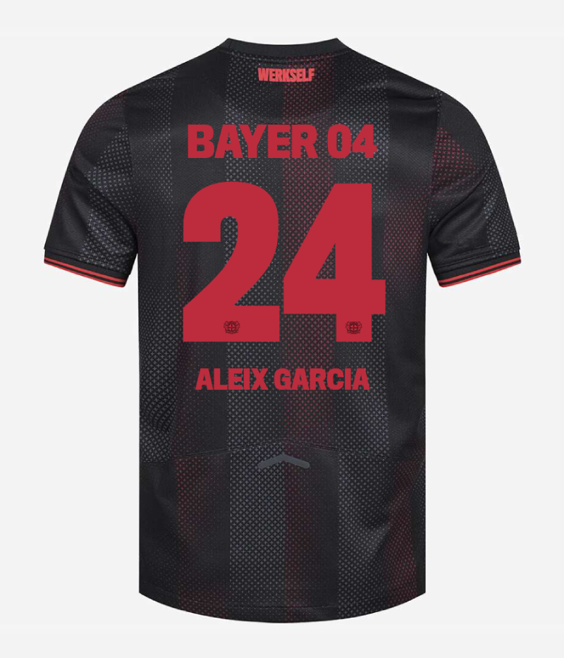 Bayer 04 Leverkusen Home ALEIX GARCIA 24 Jersey for the 25-26 Season