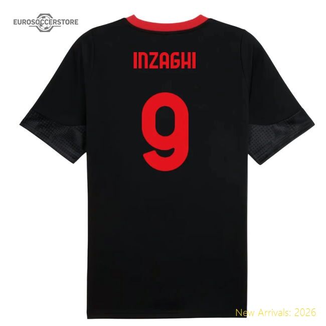 Match-ready Ac Milan Training Inzaghi Jersey 2025-2026 Quick-dry