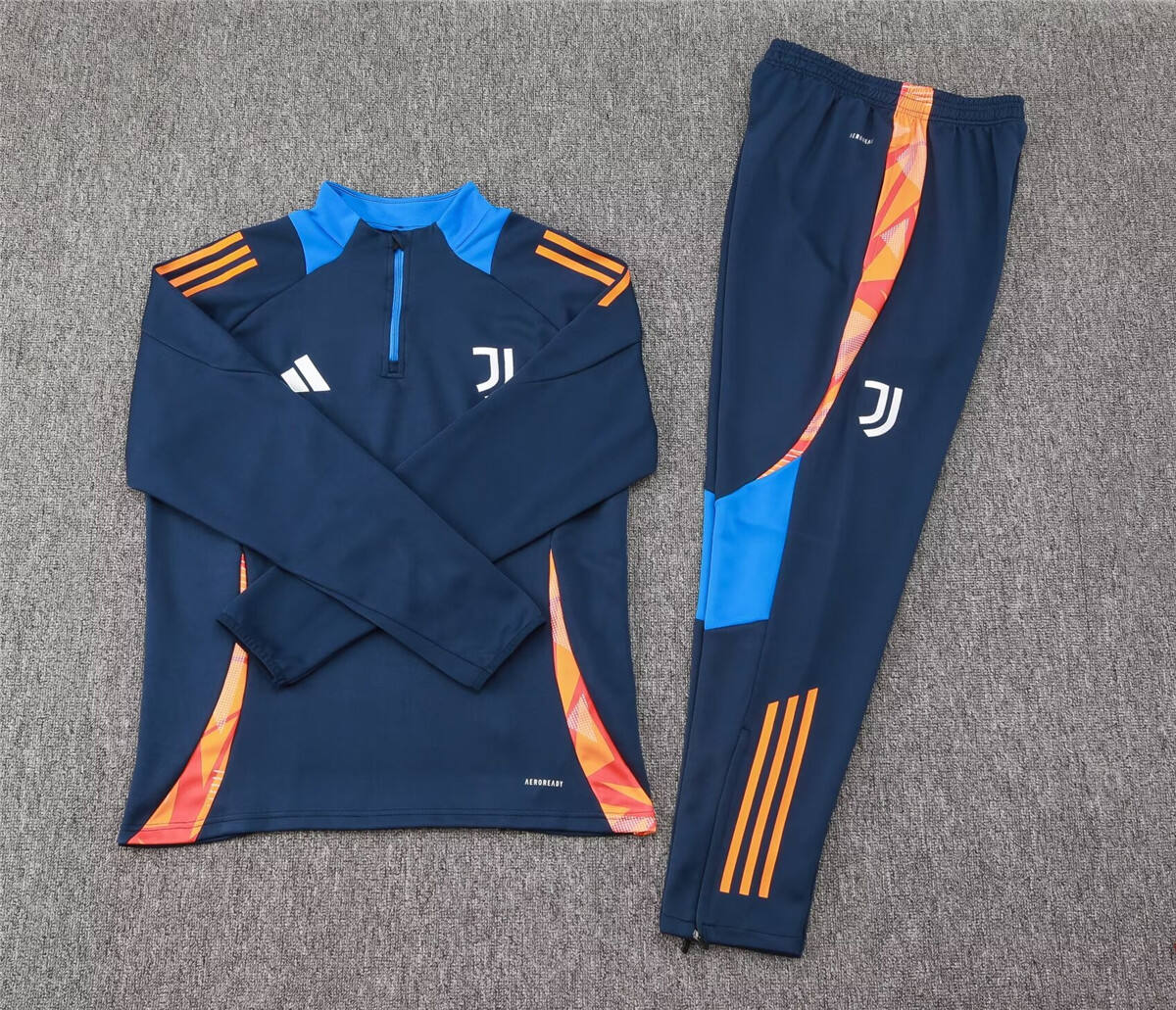 2425 Juventus Blue Half Zipper TrackSuit - Official Replica 7807