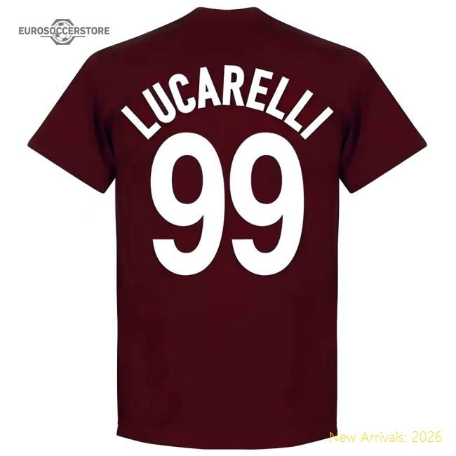 Outstanding Livorno Lucarelli 99 Team Casual Tee - Maroon