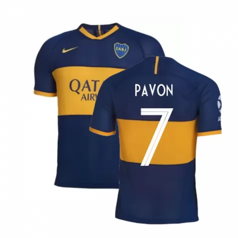 PAVON 7 Boca Juniors Home 2019-20 Soccer Jersey Shirt - Official