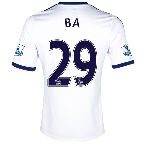 13-14 Chelsea 29 Ba White Away Soccer Jersey Shirt - Official Replica