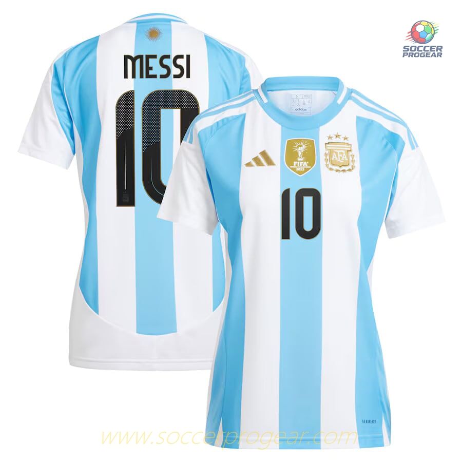 Argentina Home Football Soccer Shirt 2024-2025 Collection Season Messi Women