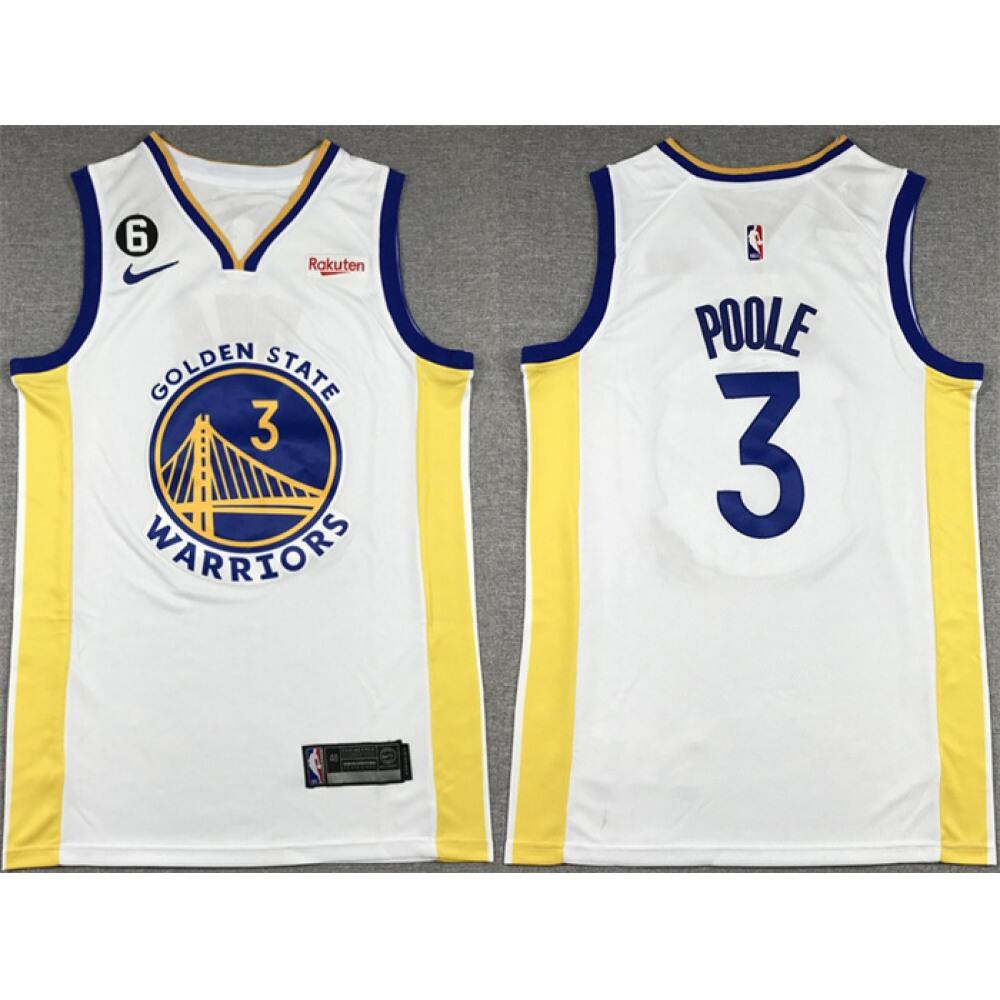 Pro Grade Golden State Warriors 3 White Jersey - Must-Have Jersey