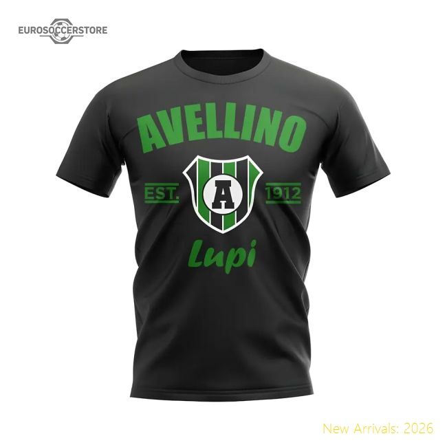 Outstanding Avellino Established Football Fan T-shirt (black)