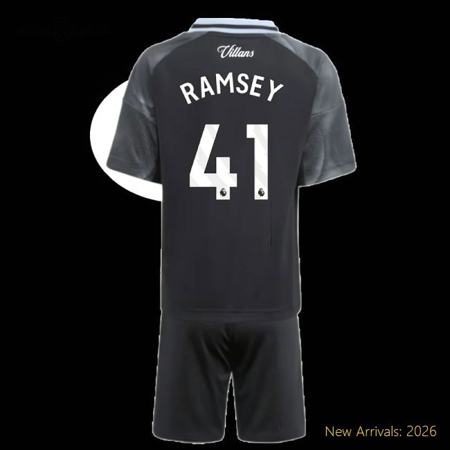 2025-2026 Aston Villa Away Official Jersey Ramsey Performance Fabric