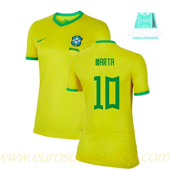 2023-2024 Brazilian National Team Home Football Shirt (Marta 10)