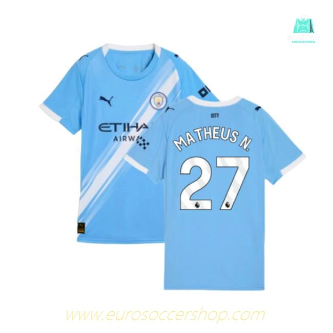 2025-2026 Man City Home Shirt (Womens) (Matheus N. 27)