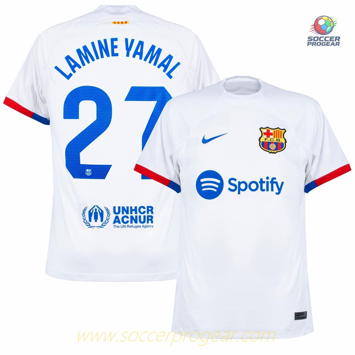 Barca Football Shirt 2023 2024 Away Lamine Yamal