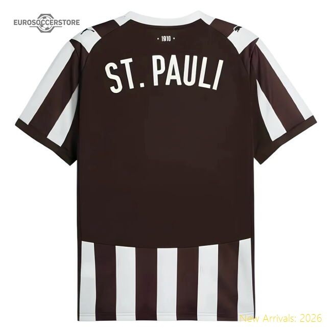 2025-2026 St Pauli Home Shirt - Premium Collection - Match Quality