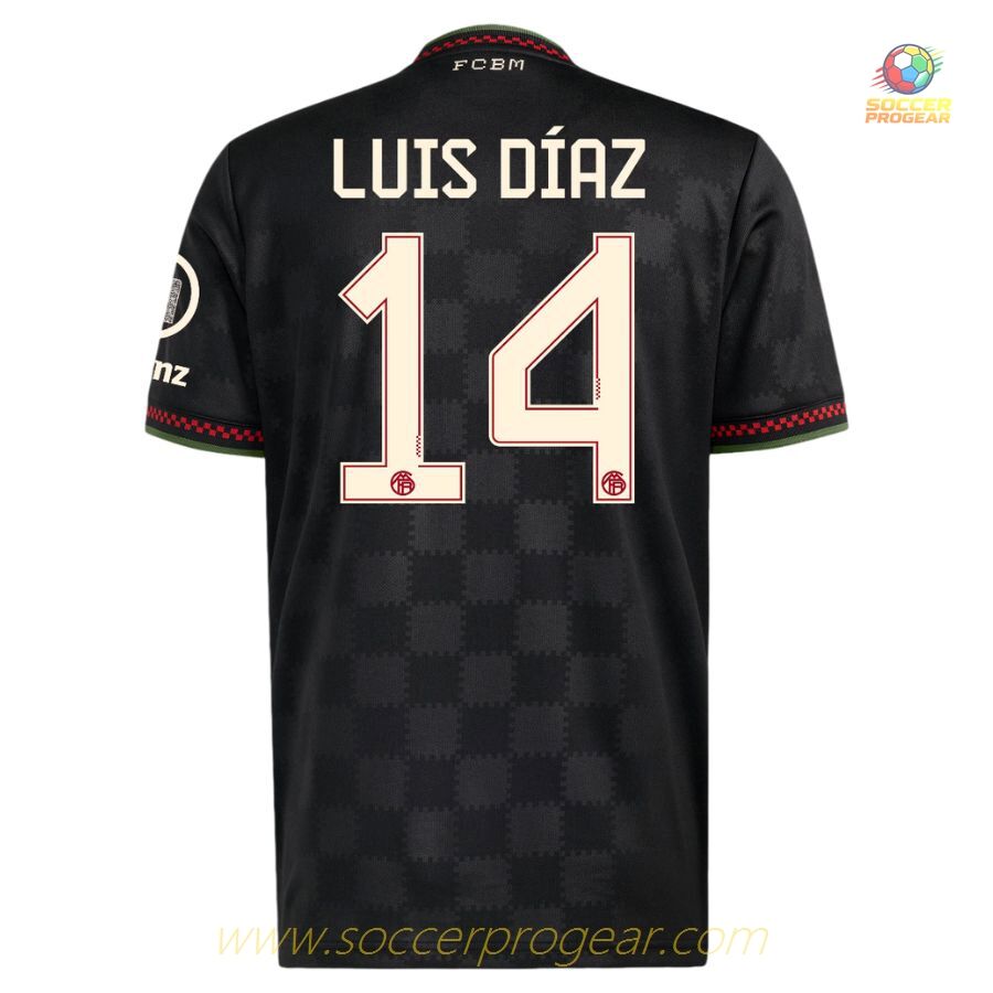 Soccer Football Shirt Soccer Football Shirt Set Children Bayern Munich Third 2025/26 Collection Luis Diaz