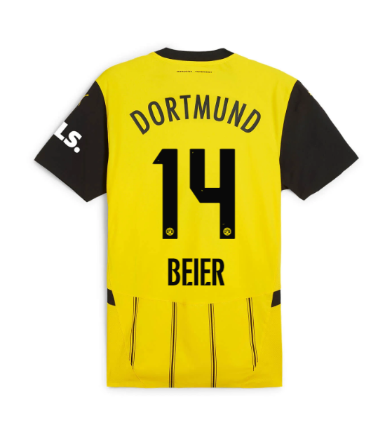 Borussia Dortmund 24-25 Season Home Jersey Featuring Beier 14