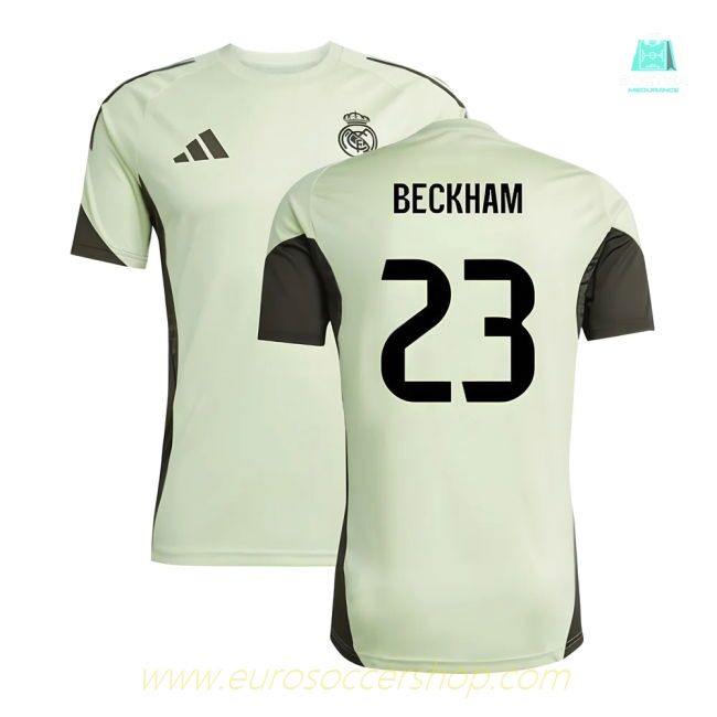 2025-2026 Real Madrid Training Jersey (Almost Lime) (Beckham 23)