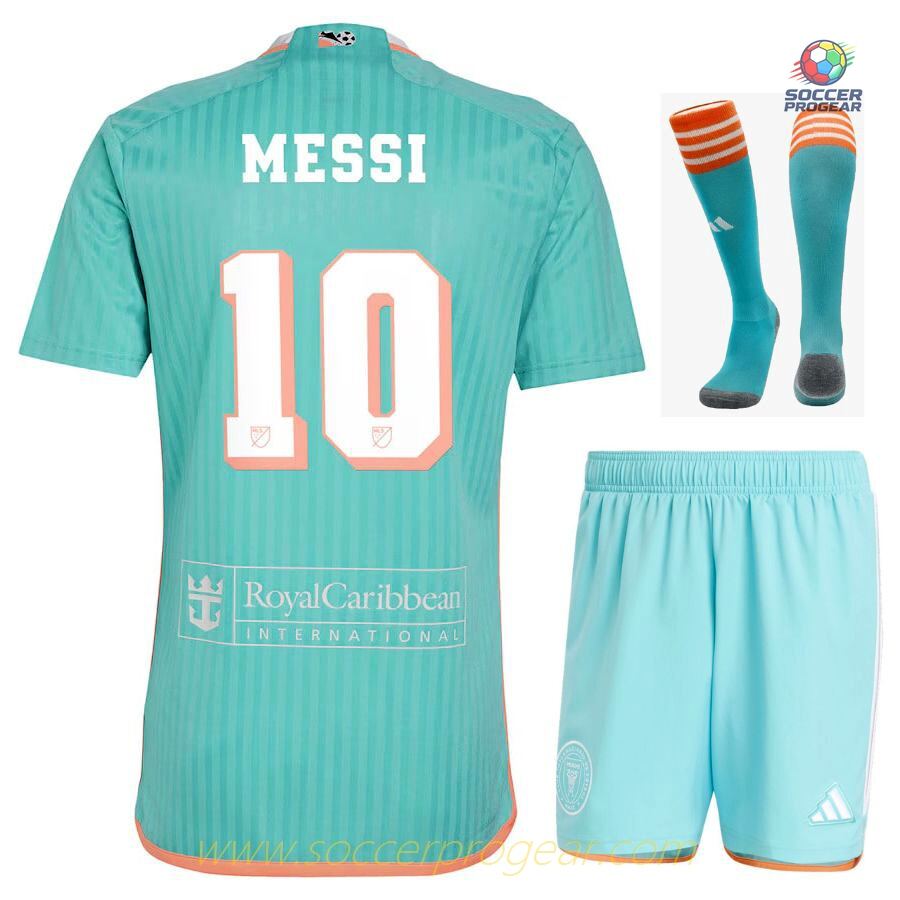 Inter Miami Third 2024-25 Edition Messi Youth Football Kit Football Jersey