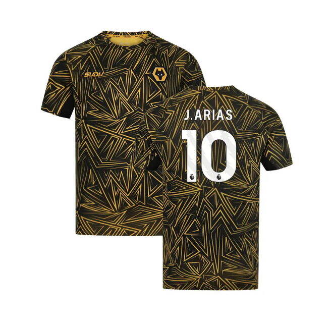 2025-2026 Wolves Home Pre-Match Shirt (Black) (J.Arias 10)_126