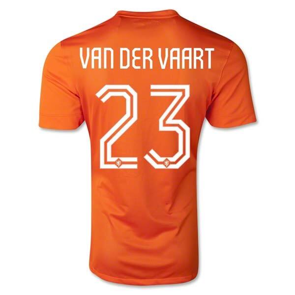 Netherlands 201415 Home Soccer Shirt 23 VAN DER VAART - Official