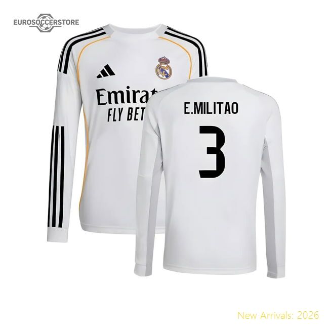 Real Madrid E.militao Premium Home Jersey La Liga Adidas Climacool