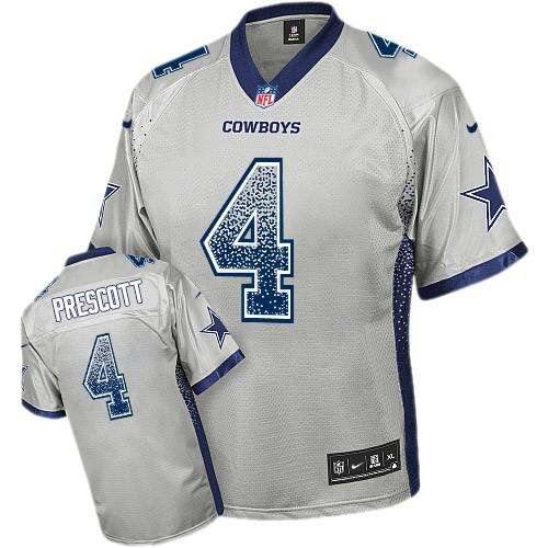 Authentic DAL #4 D. Prescott None Drift Fashion Elite NFL Jersey
