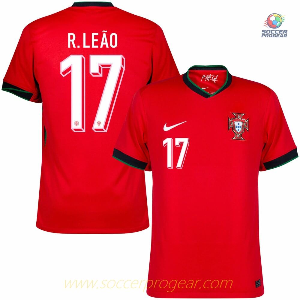 Portugal Home Team Soccer Shirt 2024-2025 Edition Season LEAO