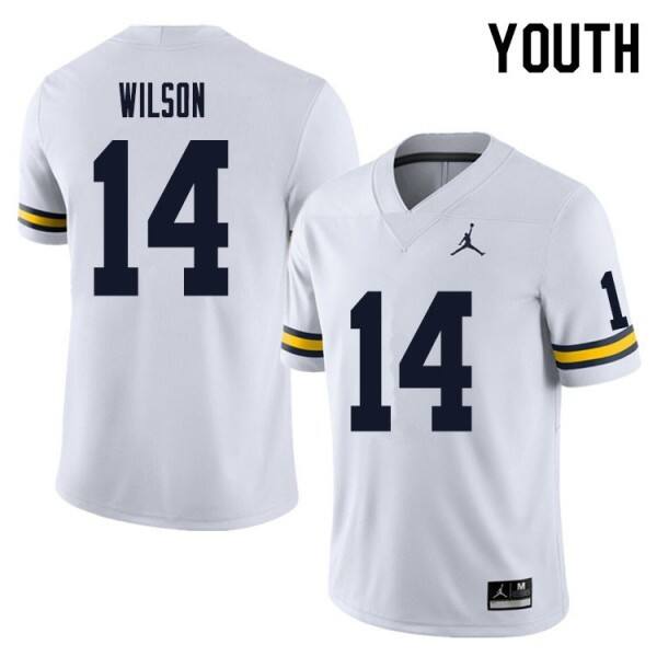 Youth(kids) Ncaa Team White Youth #14 Premium Replica - Budget