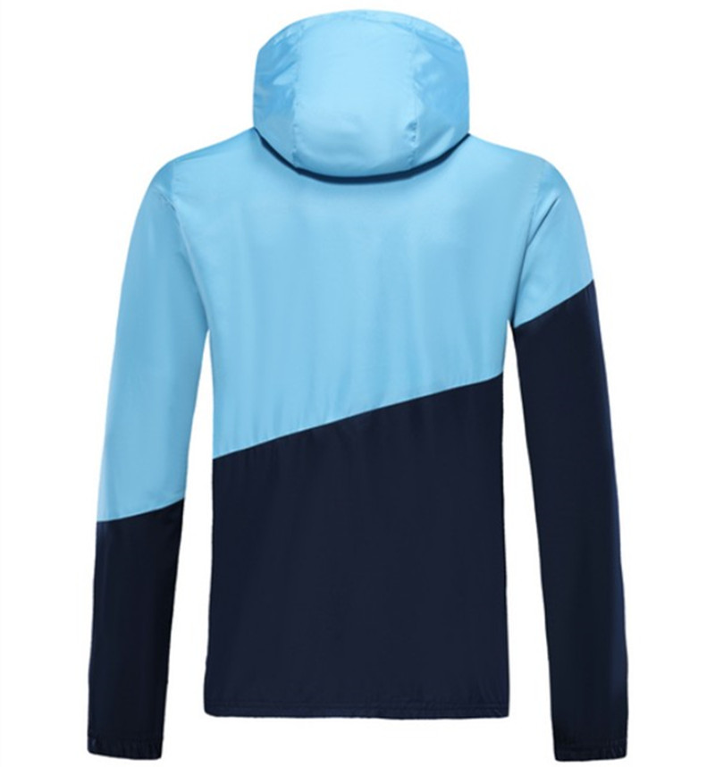 Moisture Wicking Machester city 2019-20 Home Blue Jacket Hoody