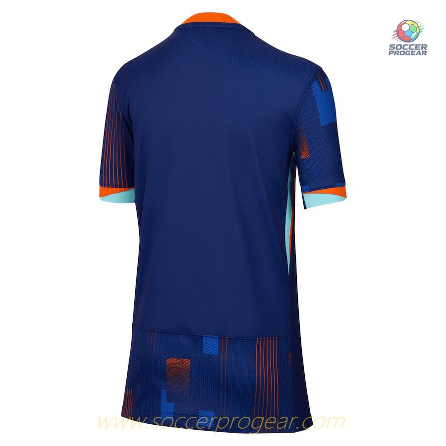 Netherlands Away Team Soccer Shirt 2024-25 Edition Kids