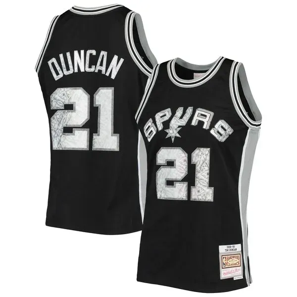 Tim Duncan SAS Swingman Jersey - vintage Basketball - Black sports