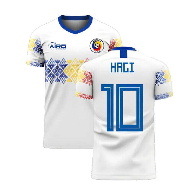 Official 2025-2026 Romania European Championship Away Strip (HAGI 10)