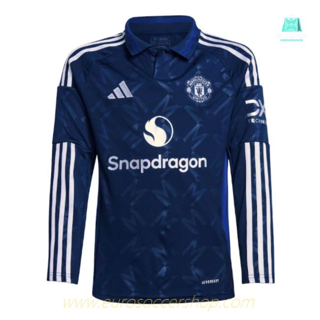 2024-2025 Man Utd Long Sleeve Away Shirt (Kids) (Ronaldo 7)