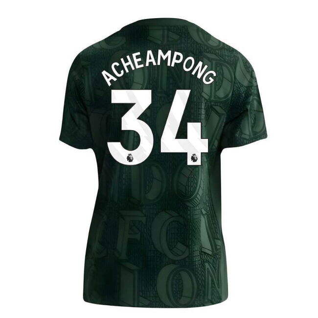 2025-2026 Chelsea Pre Match Shirt (Green) - Kids (Acheampong 34)