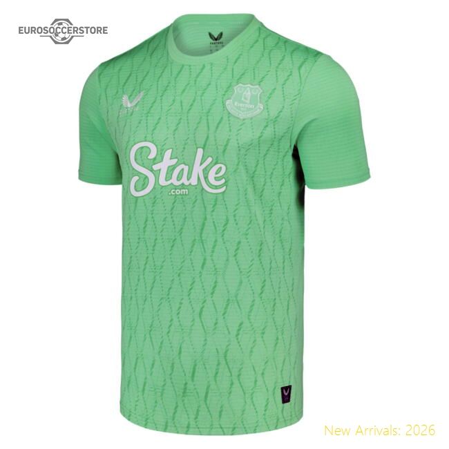 Official 2025-2026 Everton Goalkeeper Home Shirt (green) - Premium