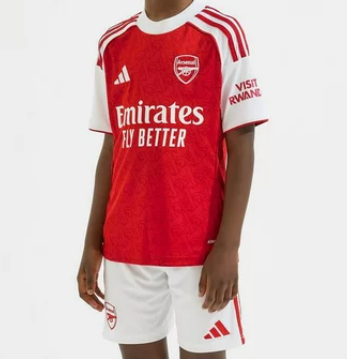Kid's Arsenal Home Soccer Jersey Kit(Jersey+Shorts) 2025/26Authentic K