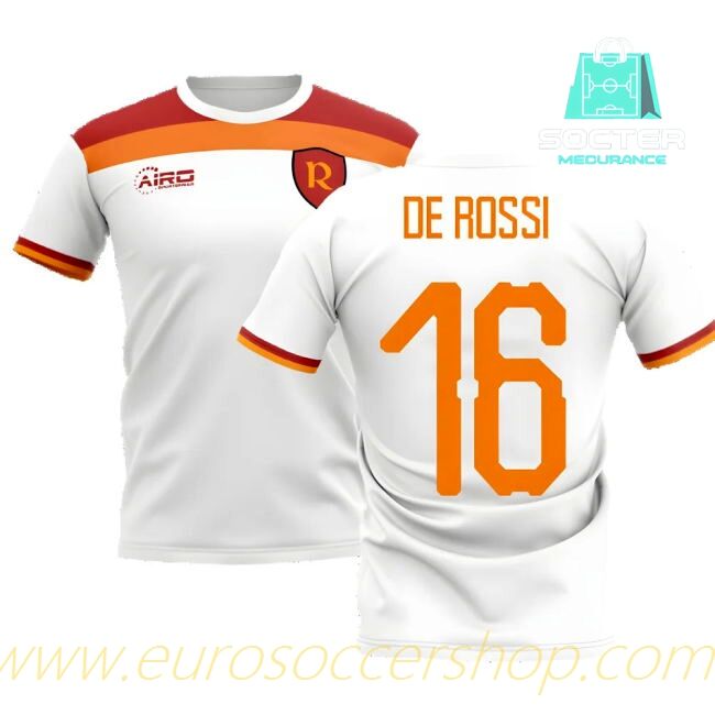 Authentic 2025-2026 Season Serie A Away Football Shirt Design Concept (DE ROSSI 16)