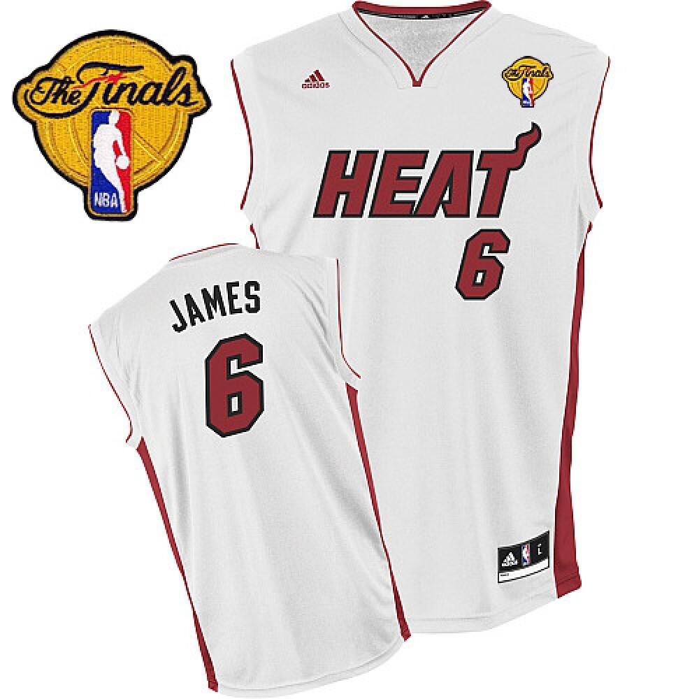 Collector's Item Men's Heat #6 LeBron White Basketball Jersey