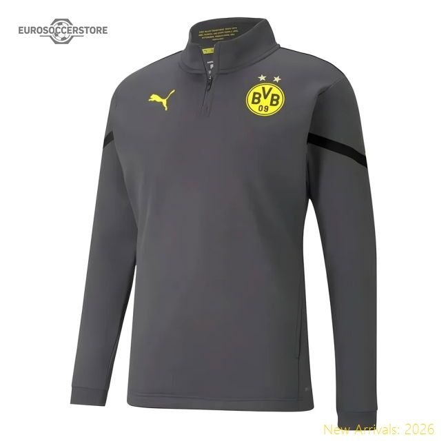 High-quality 2021-2022 Borussia Dortmund Pre Match Half Zip Top (as