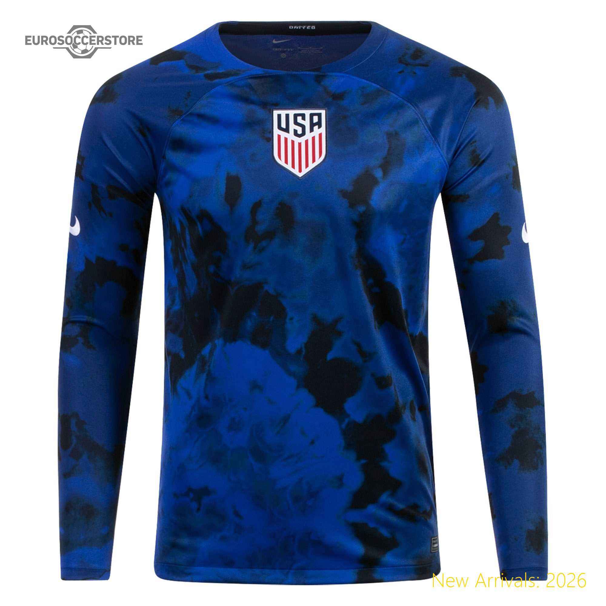 Men Usa Usmnt Away Long Sleeve Away Premium-quality Jersey 2022