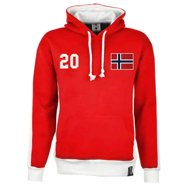 Norway Number 20 Retro Hoodie Official Performance Official