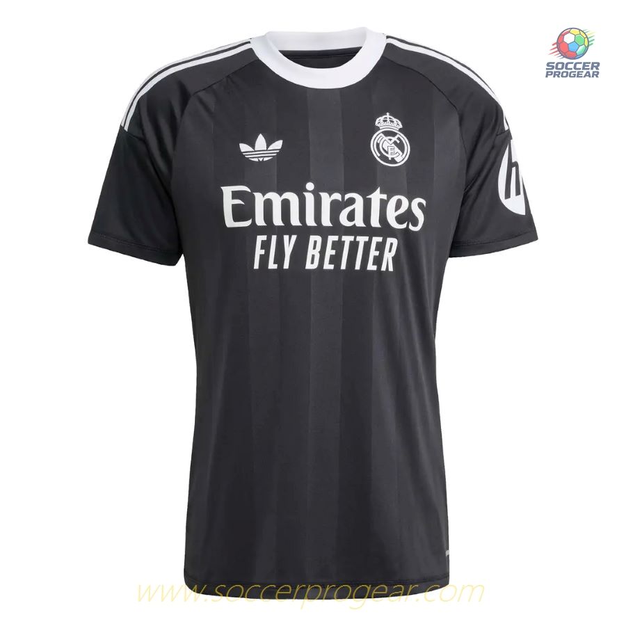 Real Madrid 2025-2026 Season Goalkeeper Team Shirt Black