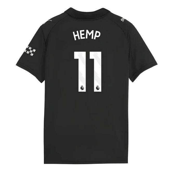 Match Quality Match Day Football Man City Away Shirt Kids Hemp #11...